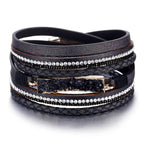 Legendary Amazing New Modern Fashion Pearl Elegant Multi-Layer Leather Handmade Bracelet Bangle Luxury For Woman - SJB-DIAMOND ELITES