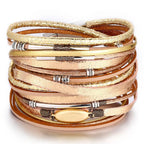 Legendary Amazing New Modern Fashion Pearl Elegant Multi-Layer Leather Handmade Bracelet Bangle Luxury For Woman - SJB-DIAMOND ELITES