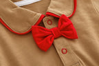 Style Summer Baby Boy girl Rompers 100% Cotton Gentleman Romper Toddler Kids Jumpsuits For Boys