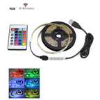 STEVVEX USB Power LED Light lamp With RGB Flexible Tape TV Back Lighting RGB Book light Bulb TV Background Decor Lighting Ribbon desk decor tape Strings 1M 2M 3M 4M 5M - SJB-DIAMOND ELITES