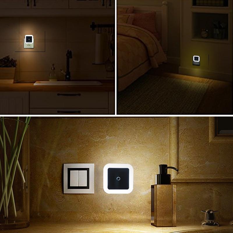 STEVVEX LED Night Light Mini Light Sensor Control  EU US Plug Nightlight Lamp For Children Kids Living Room Bedroom Lighting - SJB-DIAMOND ELITES