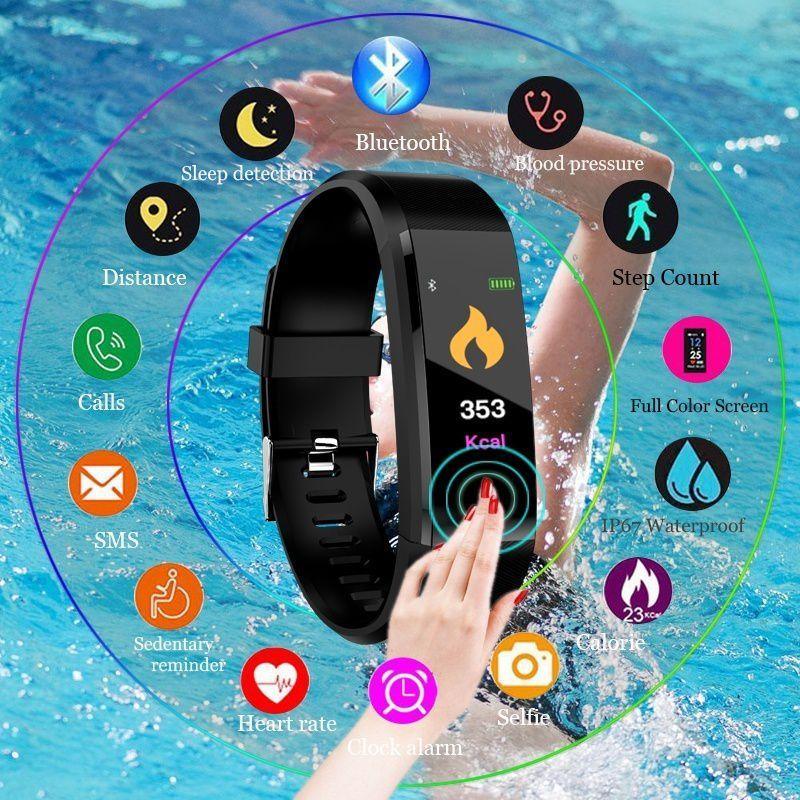 New Smart Watch For Men and Women With Heart Rate Monitor Blood Pressure Fitness Tracker Smartwatch For Sport Support  IOS Android Sistems - SJB-DIAMOND ELITES