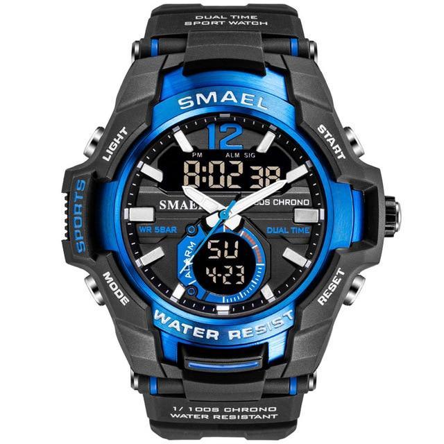 Modern Luxury Sport Watch For Men Fashion Casual Alarm Clock 50M Waterproof In Military Chrono Dual Display Style Wristwatches Relogio Masculino - SJB-DIAMOND ELITES