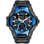 Modern Luxury Sport Watch For Men Fashion Casual Alarm Clock 50M Waterproof In Military Chrono Dual Display Style Wristwatches Relogio Masculino - SJB-DIAMOND ELITES