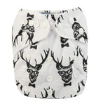 Baby Pocket Cloth Diaper Nappy Reusable Adjustable Washable No Inserts Nappie For Baby In Modern Printed Style
