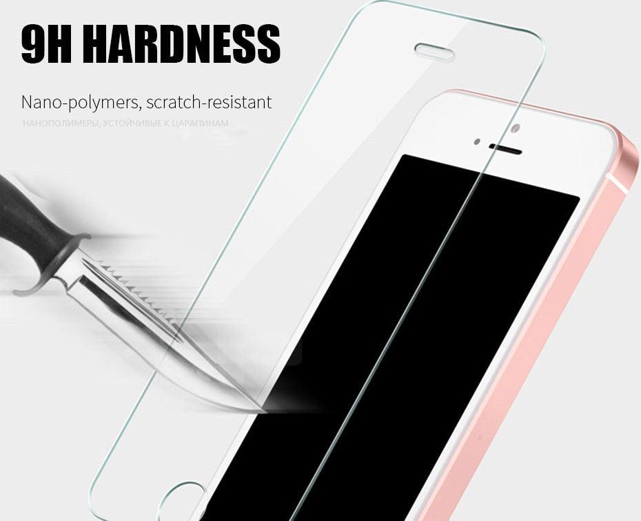3D full Cover Tempered Glass protection For iphone 5 5S SE 2016 Screen Protector For iPhone 5S SE 5C Glass Protective Film Shatterproof Scratchproof Premium Tempered Glass Screen Protector for iPhone Stevvex