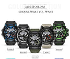 NEW Sport Analog-Digital Watch For Men and Woman  Waterresistant 50M Professional Waterproof Quartz Large Dial Military Wristwatches  With Night Mode - SJB-DIAMOND ELITES