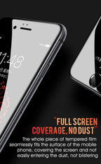 30D Curved Edge Full Cover Protective Glass On The For iPhone 7 8 6 6S Plus Tempered Screen Protector For X XR XS Max Glass Film Tempered Glass Anti Scratch Phone Screen Protector iPhone Glass Stevvex