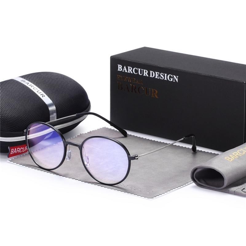 New Computer Glasses Round Anti Blue Light Eyeglasses Optical Eye Spectacle UV Blocking Gaming Filter Eyewear For Women and Men With UV400 Protection - SJB-DIAMOND ELITES