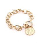New Handmade Imitation Pearls Gold Metal Link Chain Bracelets for Women Girl Summer Party Luxury Jewelry Gift - SJB-DIAMOND ELITES