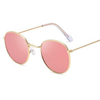 Luxury Leon Classic Small Round Unisex Sunglasses For Women and Men Mirror Sun Glasses Vintage Style With UV400 Protection - SJB-DIAMOND ELITES