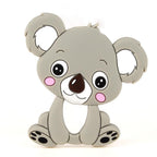 Baby Silicone Teethers BPA Free Teething Toy Animal Dog Koala Owl Elephant Baby Ring Teether Silicone Beads For Kids and Baby