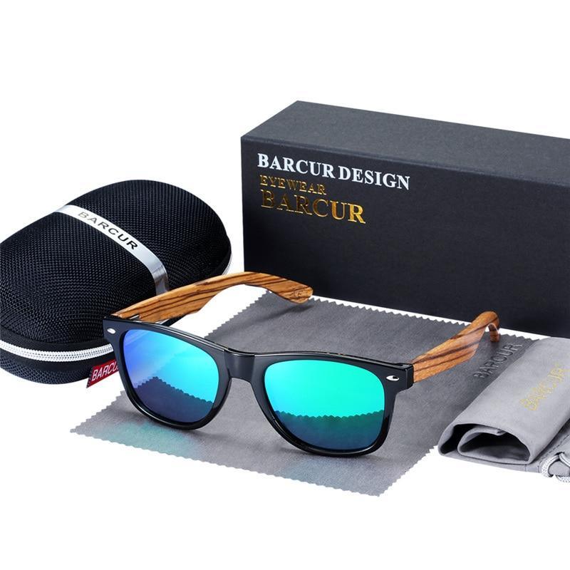 Luxury Handmade Polarized Handmade Bamboo Wood Universal Sunglasses In Zebra Wood Style  Vintage Wooden Frame Male Driving Sun Glasses Shades Gafas With Box and UV400Protection - SJB-DIAMOND ELITES