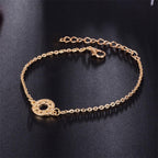 Fashion Bohemia Leaf Round Knot Cuff Bangle Gold Chain Charm Bracelet  for Women Simple Geometric Bracelets Luxury Jewelry - SJB-DIAMOND ELITES