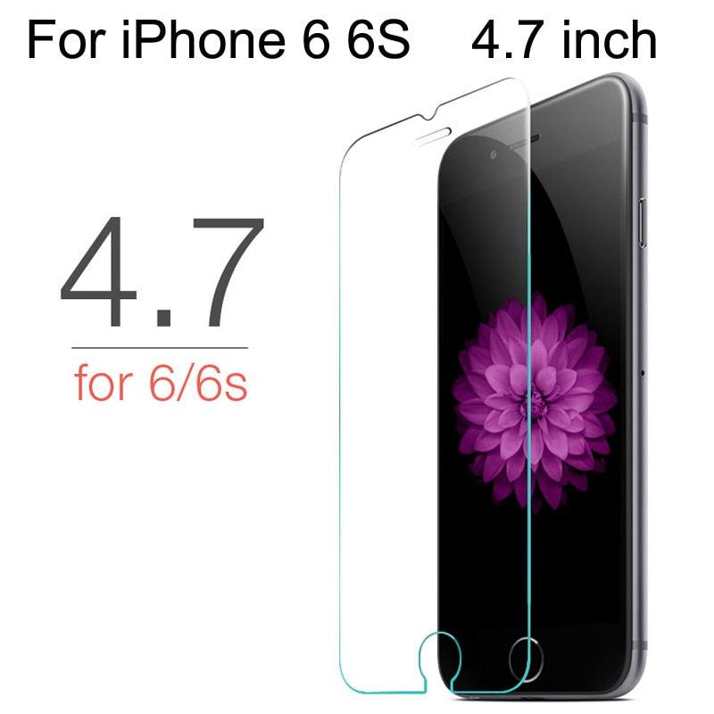 10 Pieces Tempered Glass For iPhone 11 Pro Max 6 6s 7 8 Plus 5 5s SE 2020 Screen Protector Film For iPhone 12 Pro X XS Max XR 4s Shatterproof Tempered Glass for iPhone Stevvex