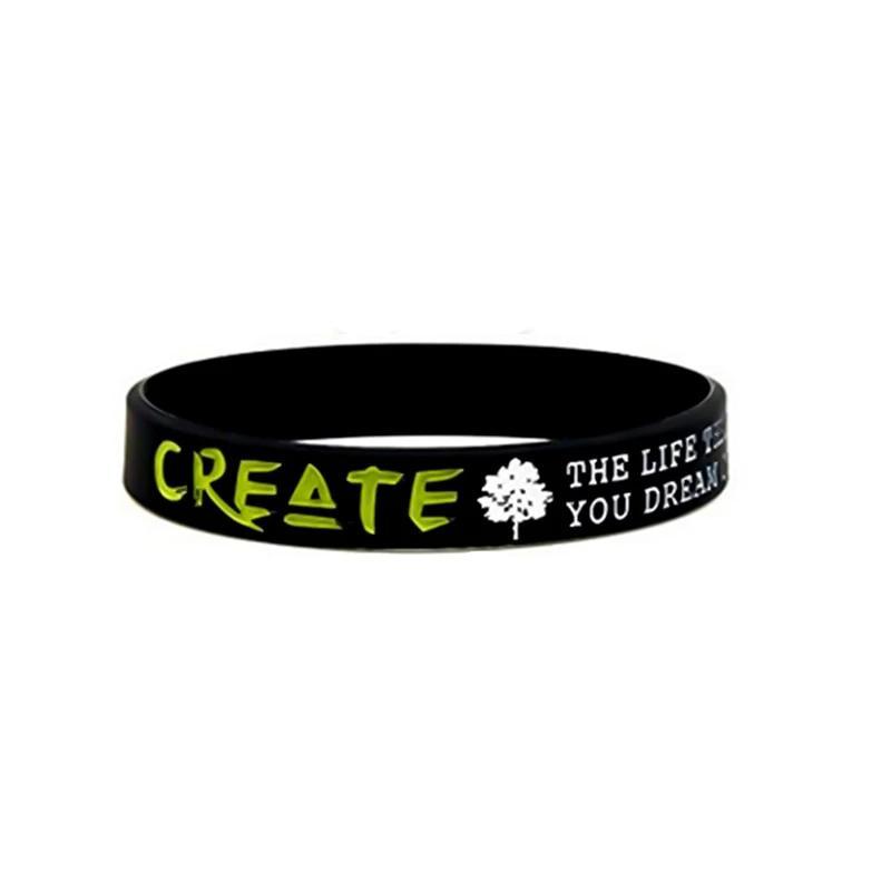 Dream Inspire Motivation Bracelets Silicone Wristbands Cool Style Perfect Gift For Men And Women - SJB-DIAMOND ELITES