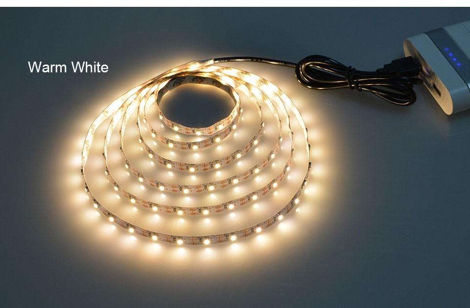 STEVVEX USB Power LED Light lamp With RGB Flexible Tape TV Back Lighting RGB Book light Bulb TV Background Decor Lighting Ribbon desk decor tape Strings 1M 2M 3M 4M 5M - SJB-DIAMOND ELITES