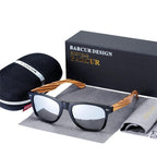 Luxury Handmade Polarized Handmade Bamboo Wood Universal Sunglasses In Zebra Wood Style  Vintage Wooden Frame Male Driving Sun Glasses Shades Gafas With Box and UV400Protection - SJB-DIAMOND ELITES