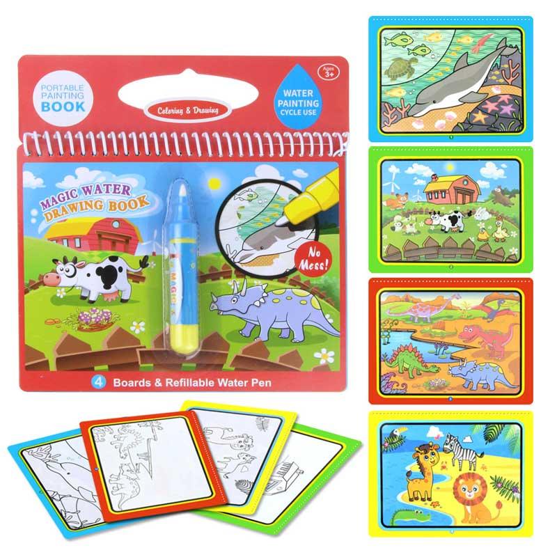 Magic Water Drawing Books Coloring Books Doodle & Magic Pen Painting Drawing Board Children  Painting Toys Birthday Gifts - SJB-DIAMOND ELITES