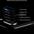 2pcs Camera Lens Protector Film For iPhone XS Max XR X glass on iPhone X 7 8 6 6S Plus 5 se Camera Lens  Protector Ultra HD Back Camera Lens Tempered Glass Camera Cover Film for iPhone Stevvex