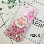 3D  Cat Case For Iphone 5s Se 7 7 Plus Case Liquid Quicksand Glitter Silicone Case For Iphone 8 8 Plus X 6 6s Cover  Rubber Silicone Phone Case Stevvex