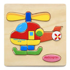 Wooden 3D Stevvex Modern Interesting Baby Learning Puzzles for Children Cartoon Animal Fruit Puzzles Intelligence Kids Children Educational Toy - SJB-DIAMOND ELITES