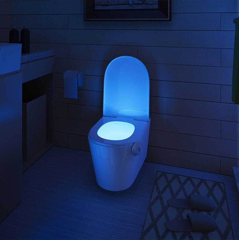 LED Toilet Night Light Motion Sensor WC Light  In 8 Colors Changeable Lamp - SJB-DIAMOND ELITES