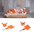 Modern Baby Cap Deer Design Handmade Crochet Deer Costume Set Knitted Hats And Toy For Girls and Boys Kids