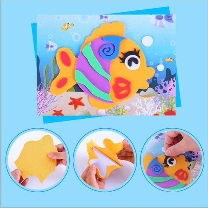 10 designs/lot  Cartoon 3D EVA Foam Sticker Puzzle Series Kids Multi-patterns Styles Toys for Children Birthday Gift - SJB-DIAMOND ELITES