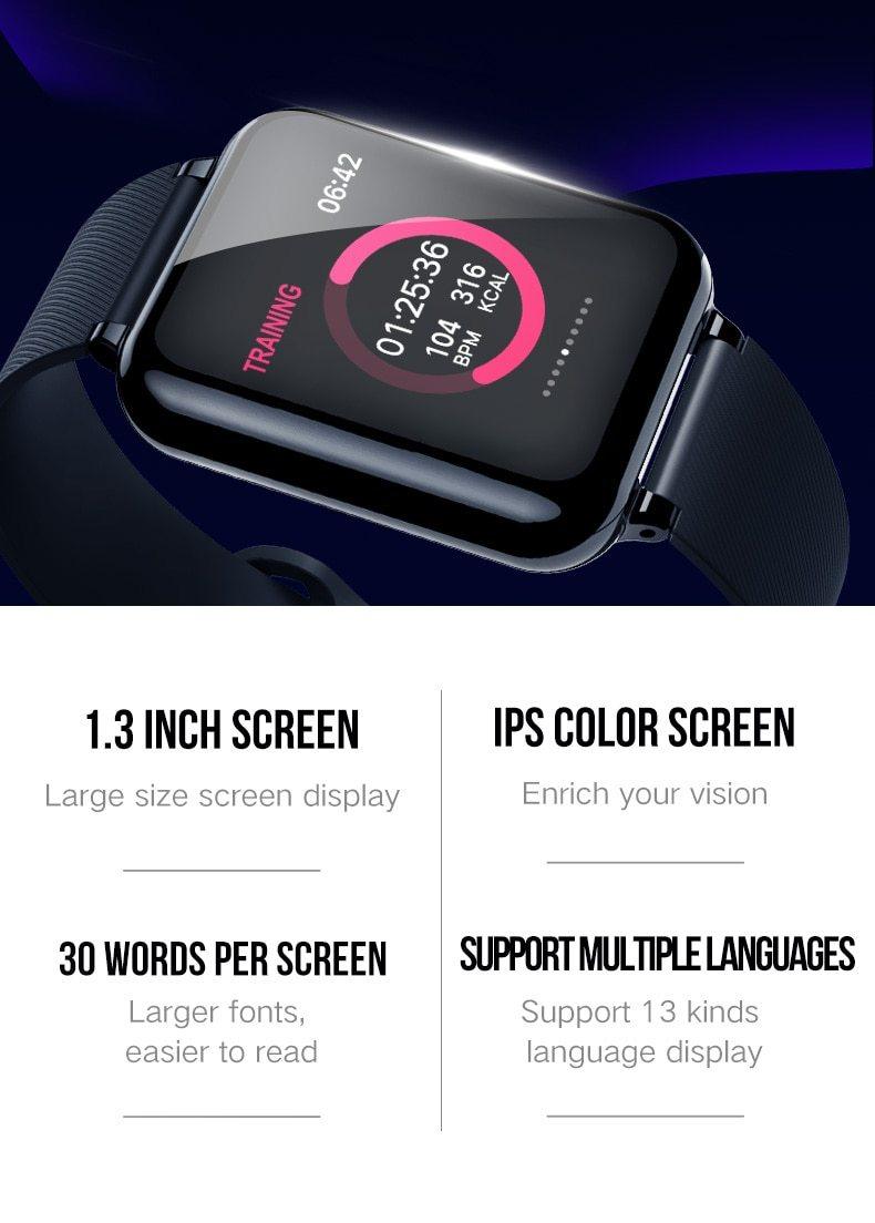 Modern B57 Smart Watch With Waterproof IP67 Protection and Heart Rate Monitor & Blood Pressure Sport Unisex Watch For Men and Women Smartwatch - SJB-DIAMOND ELITES