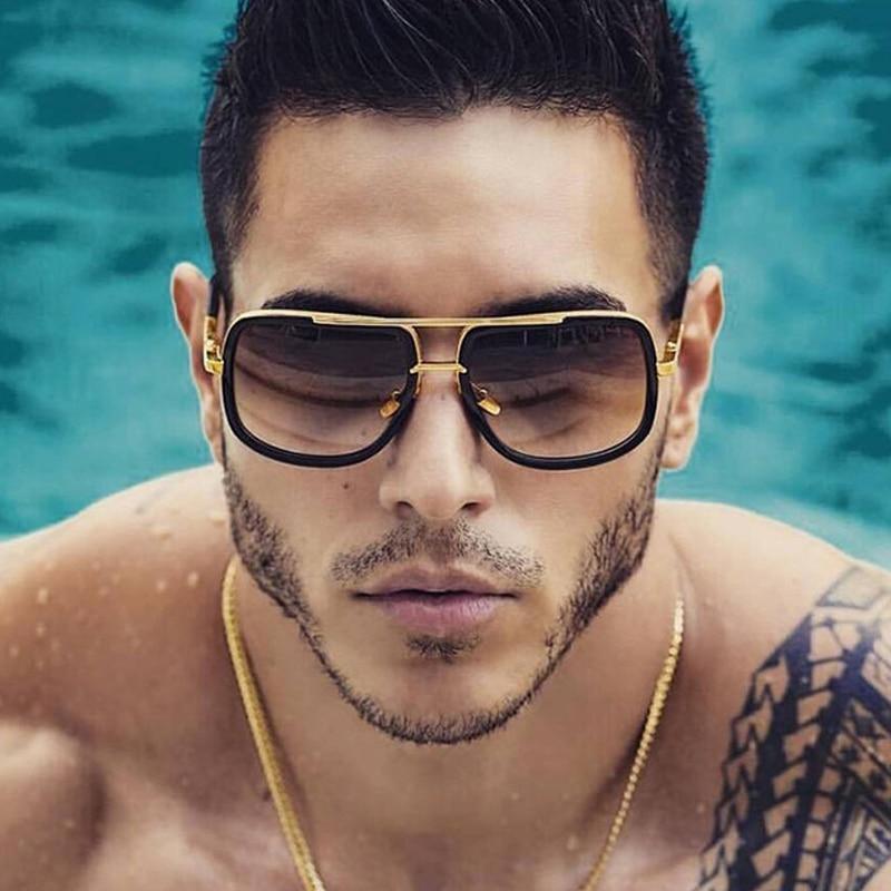 Luxury Modern Oversized Men and Woman Unisex Luxury Polarized  Sunglasses  Square Retro Oculos de sol  Sunglasses With  UV400 Prozection and Gradient  Mirror Eyewear Glasses - SJB-DIAMOND ELITES