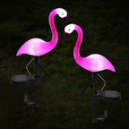 Flamingo LED Solar Modern Lamp For Garden And Yard With Base Station 3 Piece Set Decorative Lighting For Pathway Driveway Landscape - SJB-DIAMOND ELITES