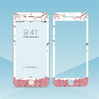 Flowers Cartoon Screen Protector For iPhone 13 12 11 Pro Max Soft Edge Tempered Glass on For iPhone XS MAX XR 7 8 PLUS Lovely Easy Installation Frame 9H Hardness Full Coverage Bubble Free Cute Lovely Cherry Blossom Design Glass For iPhone Stevvex