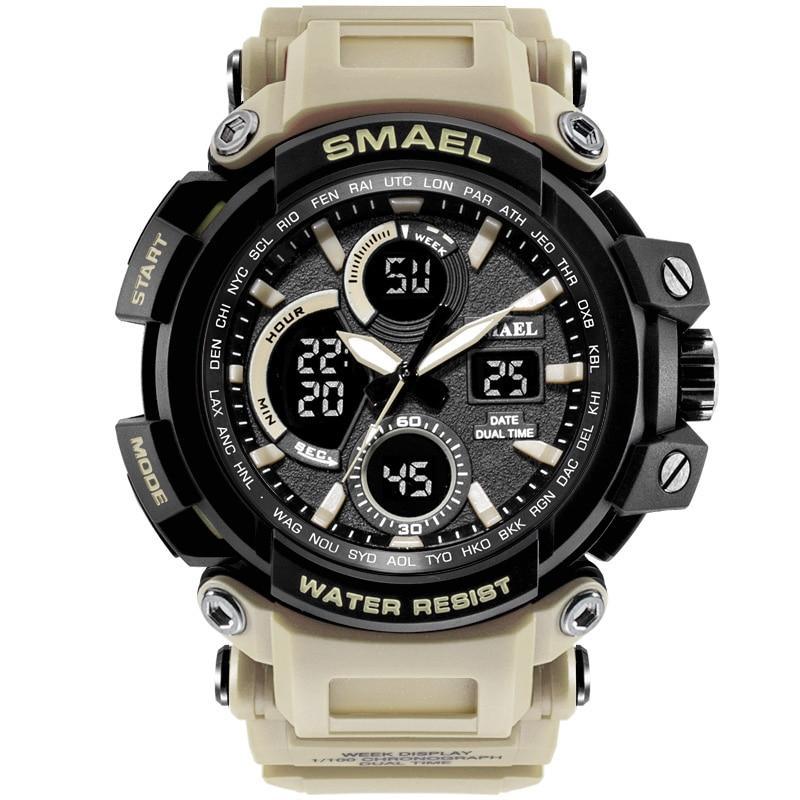 Modern Sport  Waterproof 50M Men Watches With LED Digital Display In Military Armi Relogio Masculino Style - SJB-DIAMOND ELITES