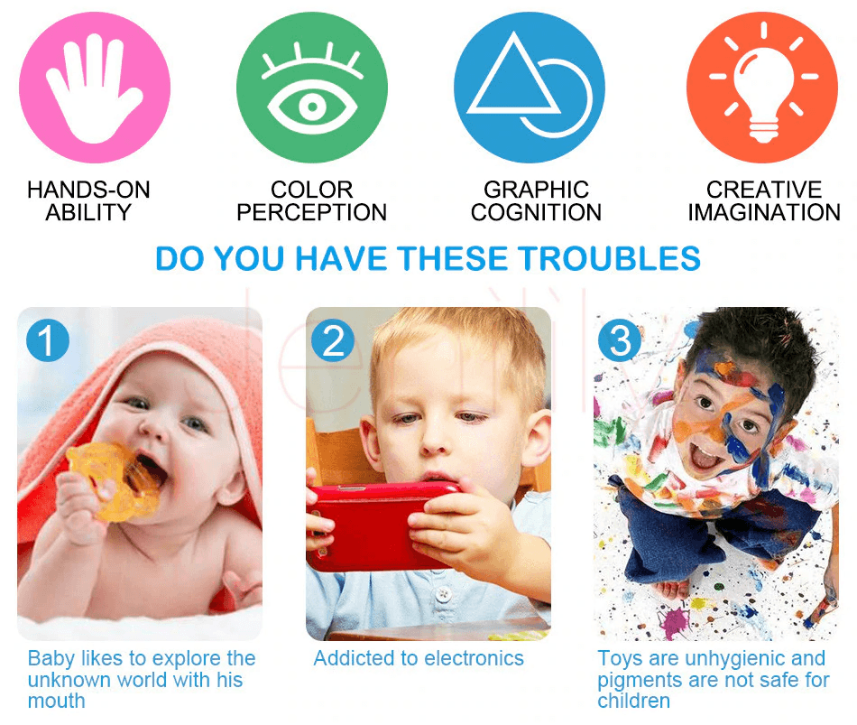 Baby Kids Drawing Water CDarpet with Magic Pen Doodle Painting Picture Water Drawing Play Mat in Drawing Toys Board Gift - SJB-DIAMOND ELITES