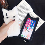 3D Cartoon Doll Protective Case Cute Girls Women Furry Plush Case For Iphone 13 12 11 Pro Xs Max X Xr Se Cases 3d Cartoon Cat Furry Fluffy Warm Case For Iphone 6 6s 7 8 Plus 12prophone Case Stevvex