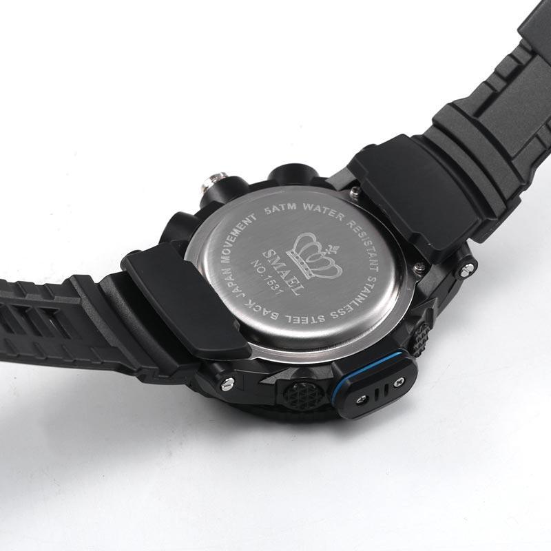 New Luxury Sport Watch With Dual Display LED Digital Analog Electronic Quartz  Display and Waterproof 30M protection - SJB-DIAMOND ELITES