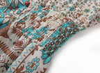 TEELYNN boho long dress Vintage 2023 floral print Chiffon three quarter sleeve v-neck summer Gypsy Hippie women dresses vestidos