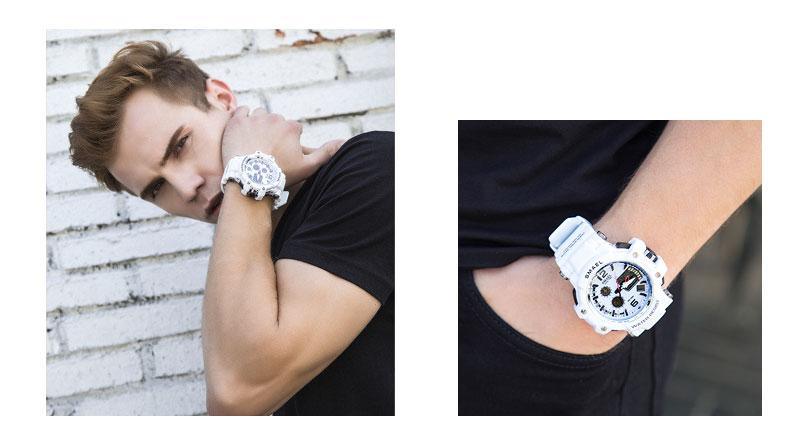 Sport Men Watch White LED Digital 50M Waterproof Casual Watch In Luxury Modern Design  Relogios Masculino - SJB-DIAMOND ELITES