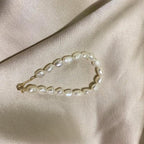 New Handmade Imitation Pearls Gold Metal Link Chain Bracelets for Women Girl Summer Party Luxury Jewelry Gift - SJB-DIAMOND ELITES