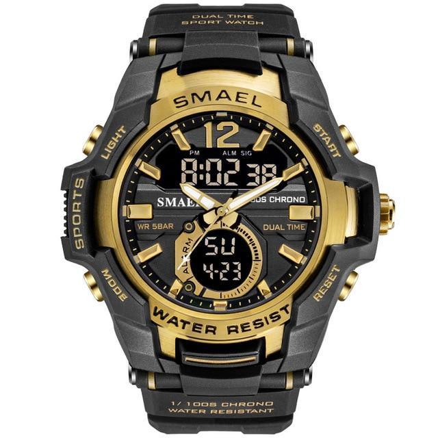 Modern Luxury Sport Watch For Men Fashion Casual Alarm Clock 50M Waterproof In Military Chrono Dual Display Style Wristwatches Relogio Masculino - SJB-DIAMOND ELITES