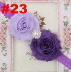 Handmade Flower Newborn Headwear Head Wrap Band Hairband Gift Toddlers For Baby Girls