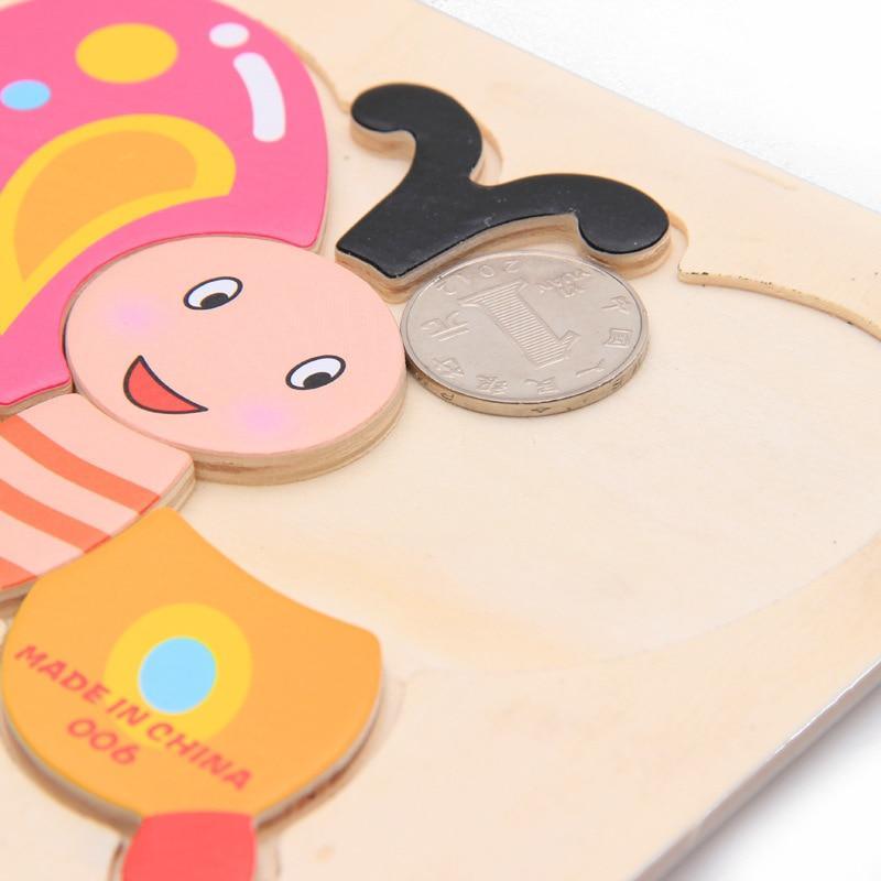 Wooden 3D Stevvex Modern Interesting Baby Learning Puzzles for Children Cartoon Animal Fruit Puzzles Intelligence Kids Children Educational Toy - SJB-DIAMOND ELITES