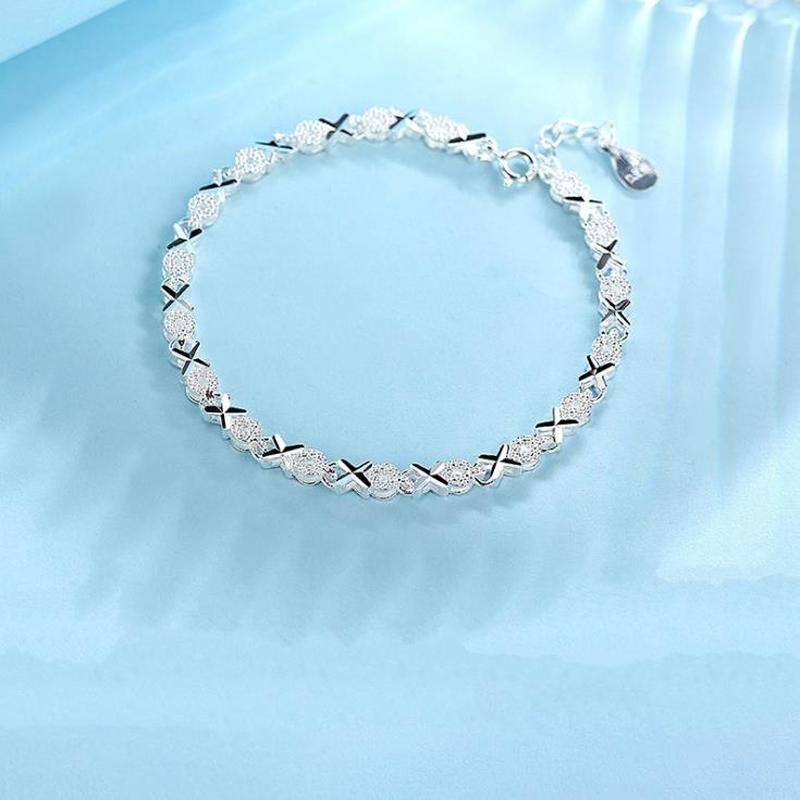 Top Quality Elegant 925 Sterling Silver Luxury Bracelets For Women Wedding Accessories Lady Fashion Zircon Geometric Bracelet Girl Gift - SJB-DIAMOND ELITES