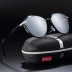 Luxury New Fashion Polarized Women Round Rimeless Popular Retro Classic Sunglasses Ladies lunette de soleil femme - SJB-DIAMOND ELITES
