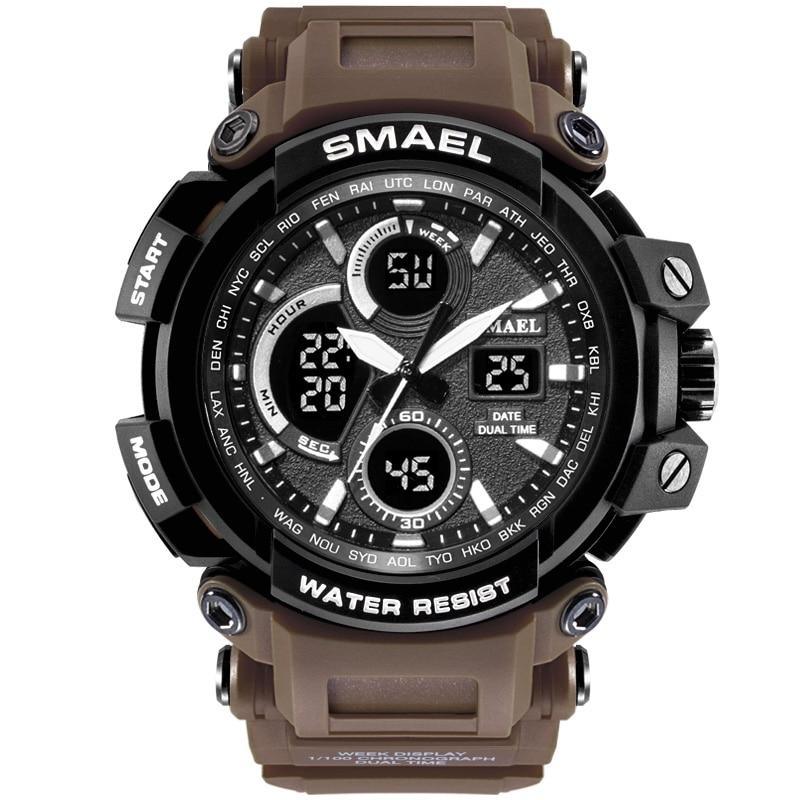 Modern Sport  Waterproof 50M Men Watches With LED Digital Display In Military Armi Relogio Masculino Style - SJB-DIAMOND ELITES