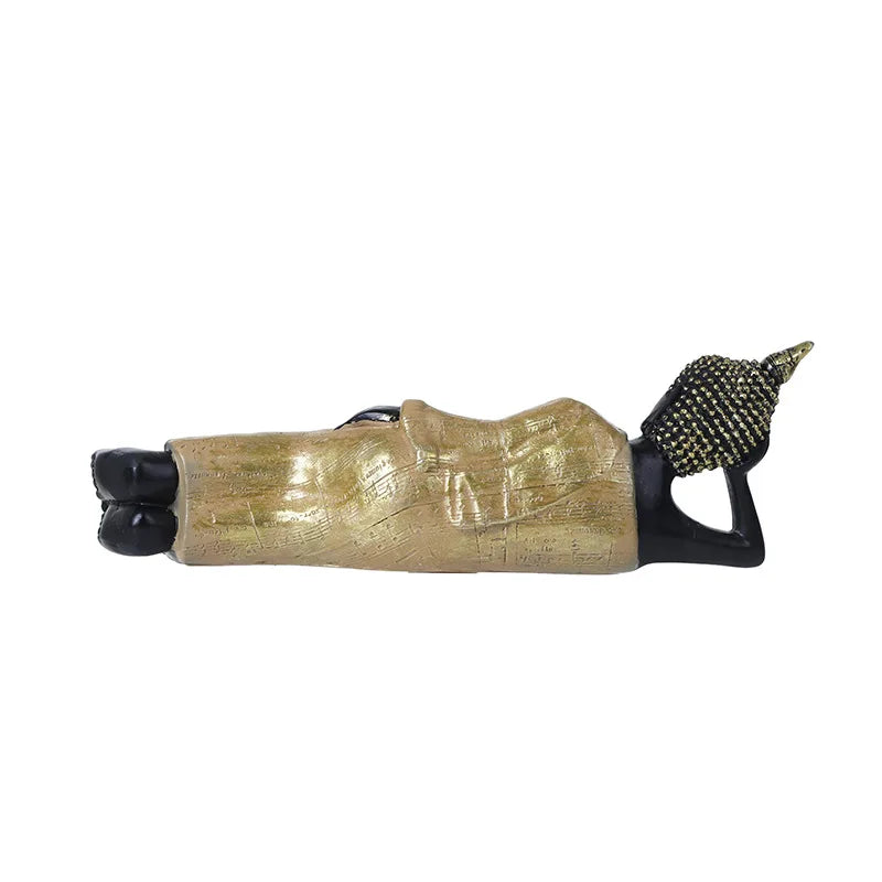 Thai Buddha Figurine Sculpture Sitting Buddha Statue Home Office Decor Indoor Statue Ornament 15cm Feng Shui Ornaments Crafts Lootquake LLC