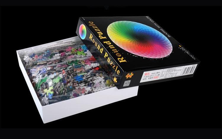 1000PCS/SETColorful Rainbow Round Geometrical Photo Planet  Puzzle Adult Kids Educational Toy Puzzle - SJB-DIAMOND ELITES