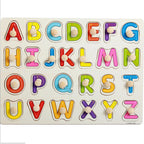 Kid Early Educational Table With Shapes of Vegetables and Animals Baby Hand Grasp Wooden Puzzle Toy Alphabet And Digit Learning Education Child Wood Toy - SJB-DIAMOND ELITES