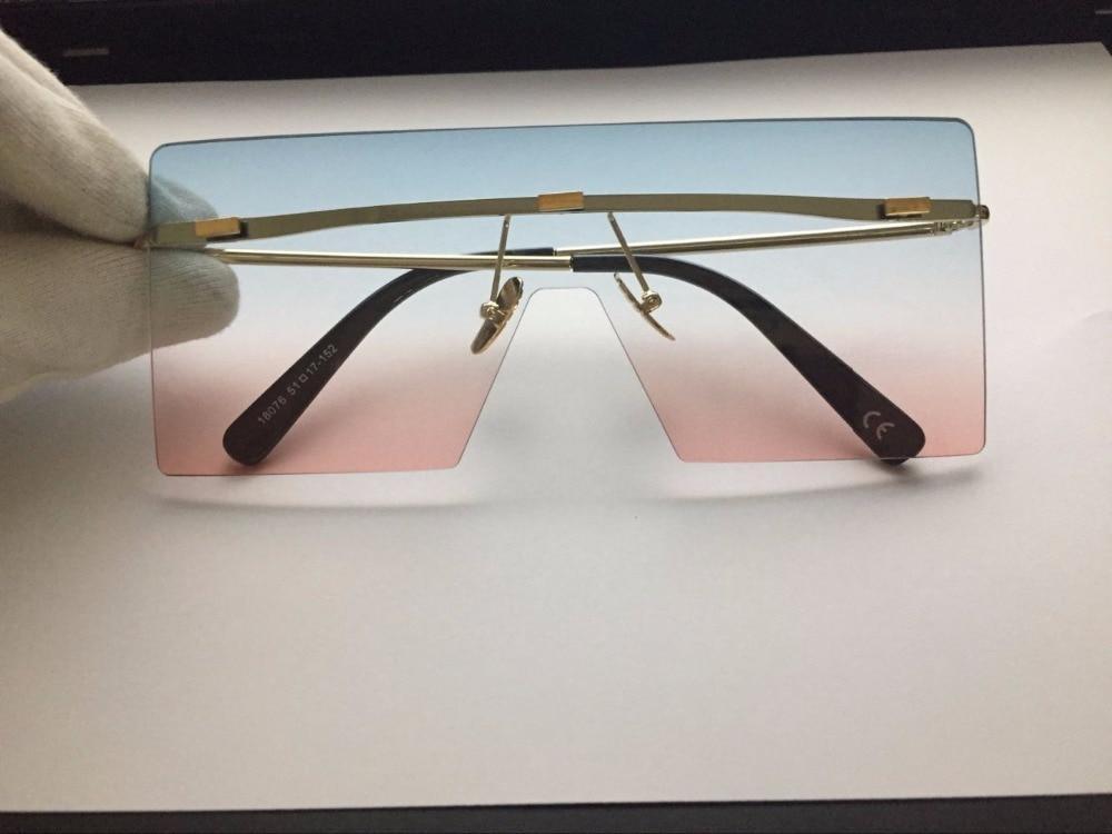 Oversized Luxury Graduent Elegnat Woman and Lady Sunglasses In Retro Vintage Modern Style Sunglasses  Rimless Eyewear oculos de sol SUnglasses With UV400Protection - SJB-DIAMOND ELITES